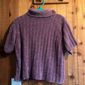Purple Turtle Neck Sweater, XL